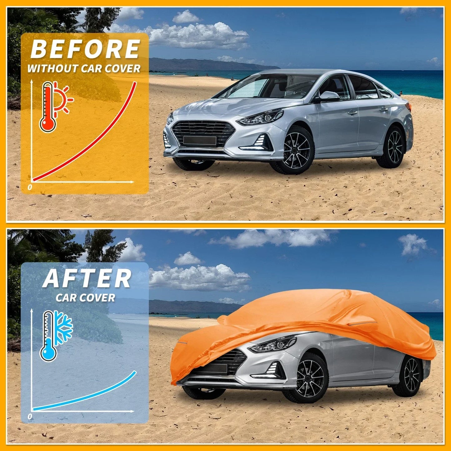 Waterproof All Weather Car Cover for Hyundai Sonata