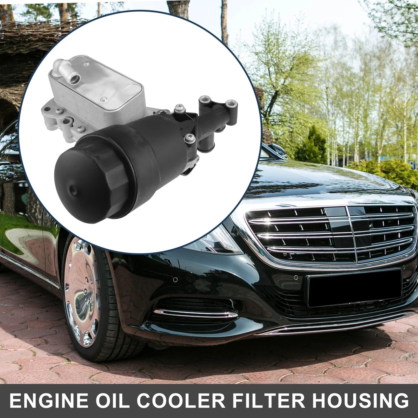 Engine Oil Cooler Filter Housing with Seals for Mercedes-Benz E250 (2010-2016)