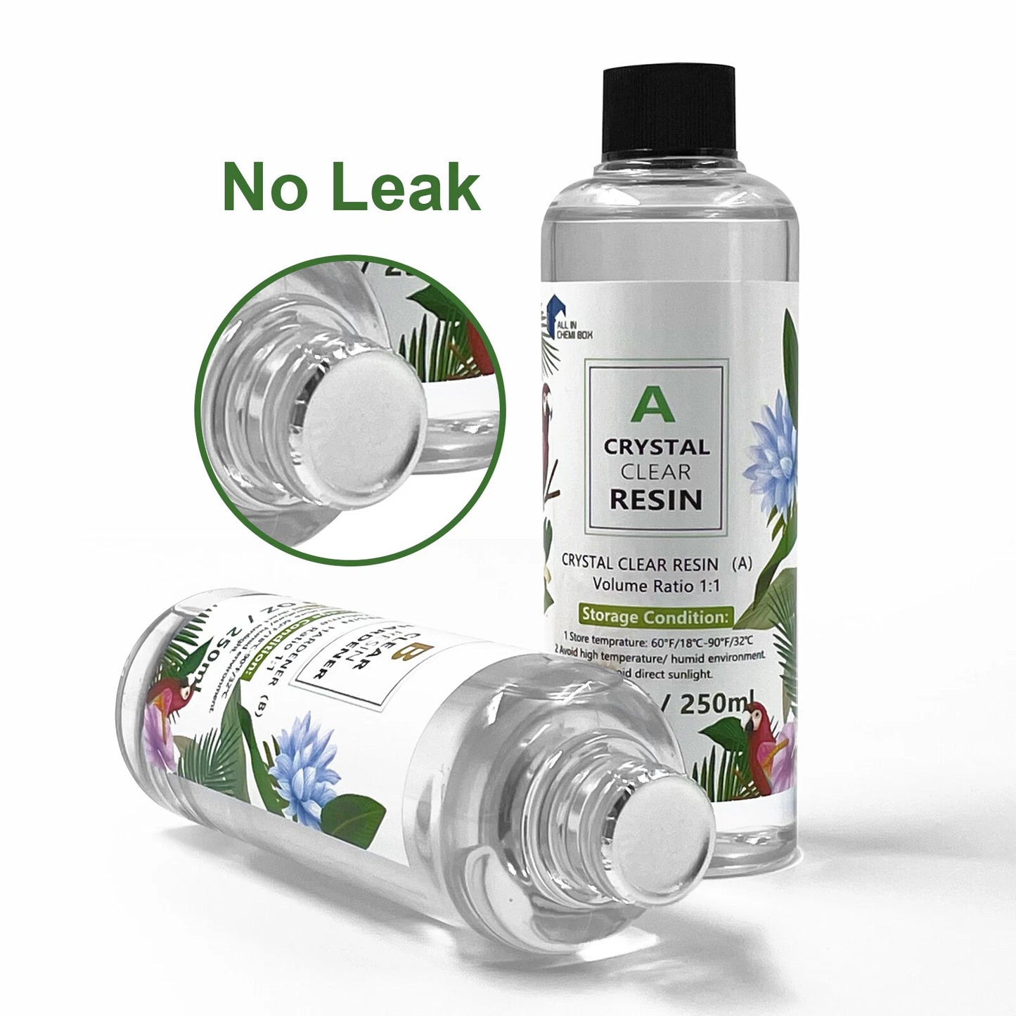 500ML Epoxy Resin 1:1 AB Kit for Art DIY UV Crafts & Glass Coating