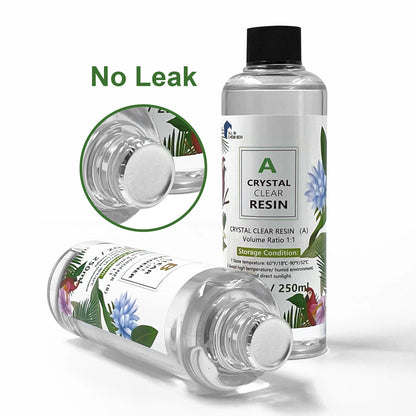 500ML Epoxy Resin 1:1 AB Kit for Art DIY UV Crafts & Glass Coating