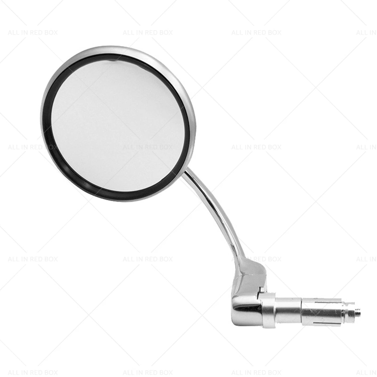 Chrome Round Rearview Bar End Mirror for Motorcycle Chopper Racer