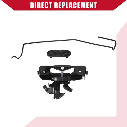 Hood Latch Rod Release Handle & Retainer Clip Set for Dodge Ram