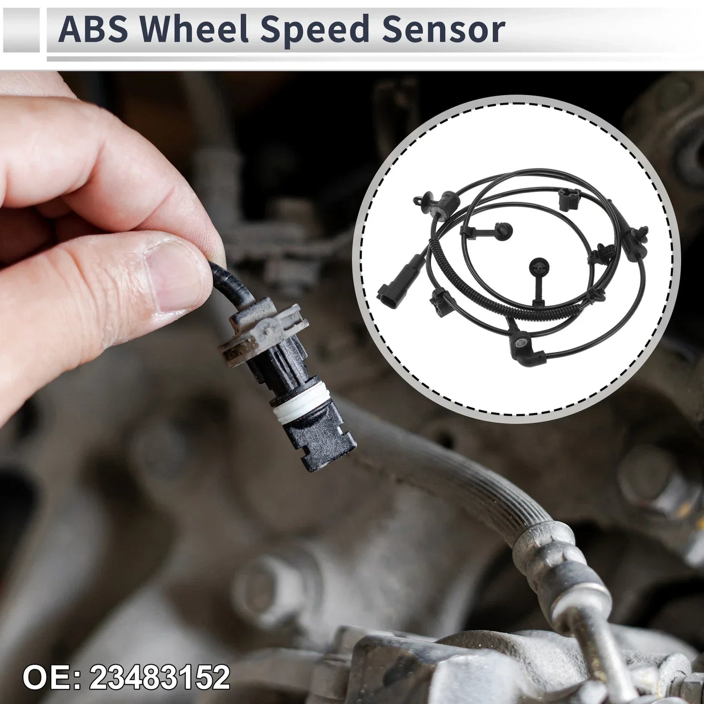 ABS Wheel Speed Sensor for Chevrolet Malibu (2013-2015) 1 x Rear Right
