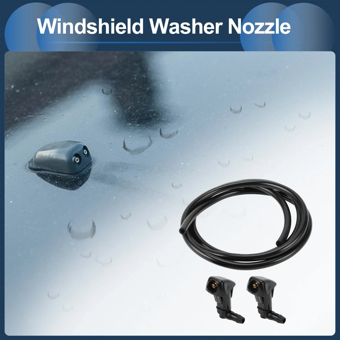 Windshield Washer Nozzle & Fluid Hose for Honda Civic (2016-2021)