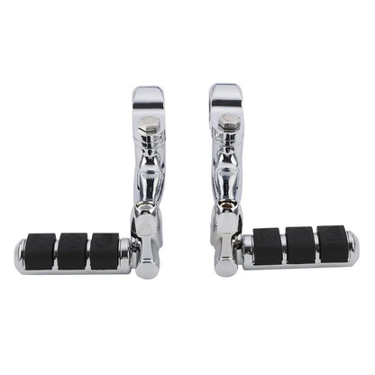 Engine Guard Foot Pegs Mounts 1 1/4 Chrome for Harley Honda Suzuki