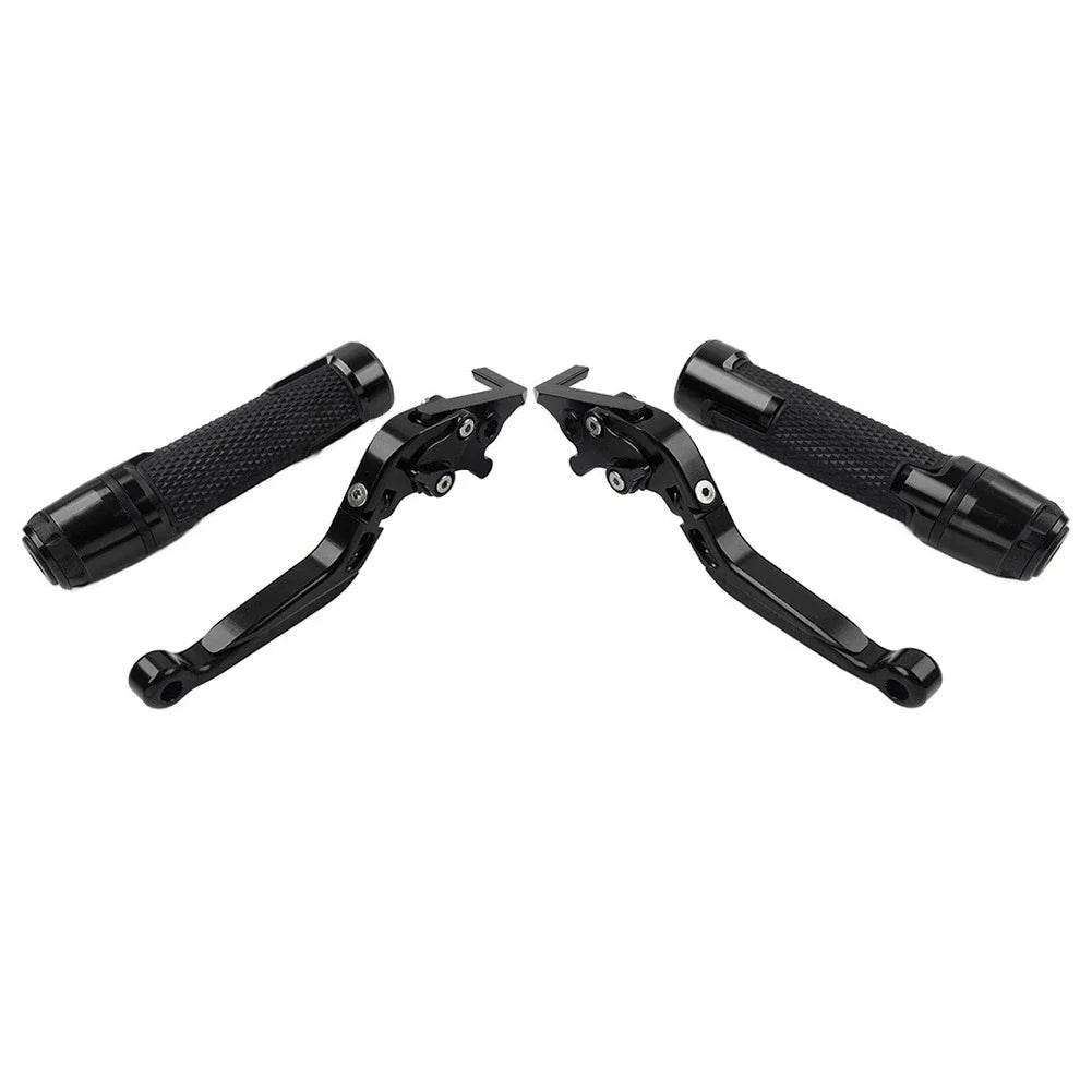 Folding Extendable Brake Clutch Lever Grip Set for Kawasaki ZX6R ZX9R (2000-2002)