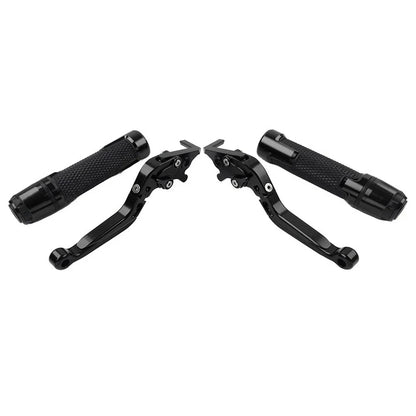 Folding Extendable Brake Clutch Lever Grip Set for Kawasaki ZX6R ZX9R (2000-2002)