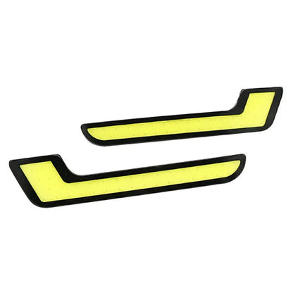 12V L Shape COB White LED Daytime Running Lights for Car (No Year Specified)