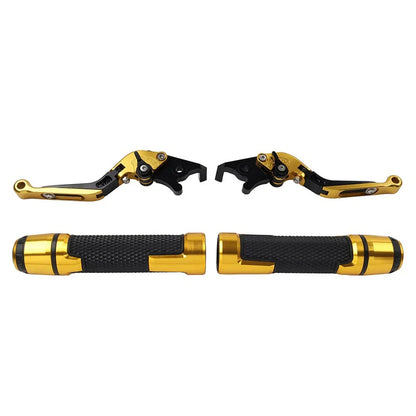 CNC Folding Extendable Brake Clutch Lever Grip Set for Honda VFR1200 (2010-2016)