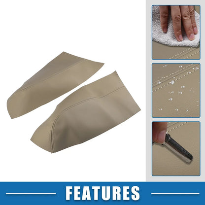 Rear Door Panel Armrest Cover for Honda Pilot (2009-2015) - Beige 1 Pair