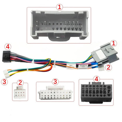 16pin Wiring Harness Adapter for Hummer H2 H3 Stereo Radio (2002-2006)