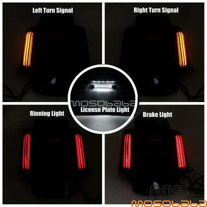 Rear Fender Extension with LED Turn Signal Light for Harley Touring FLHR CVO