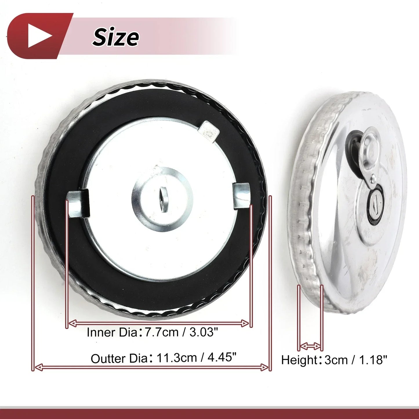 Locking Gas Cap with 2 Keys for Mercedes-Benz (No. 3024710130)