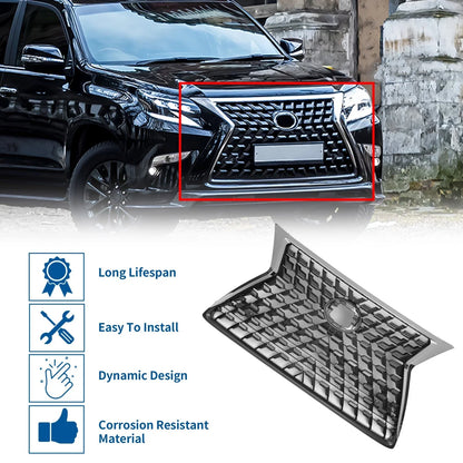 Front Hood Bumper Grille for Lexus GX460 Black (2021)