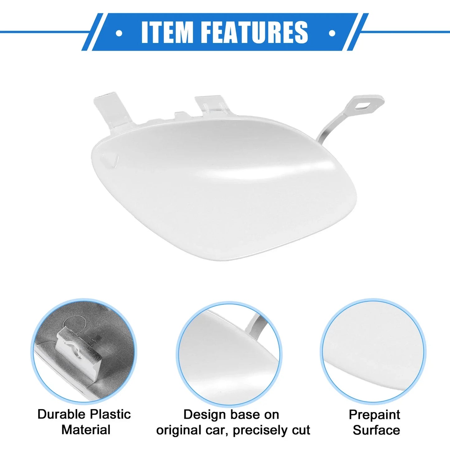Front Bumper Tow Hook Eye Hole Cover for Mercedes-Benz E450 (2019-2020)