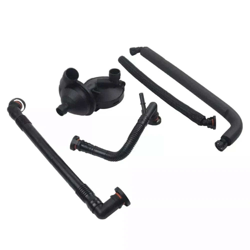 5Pcs PCV Crankcase Vent Valve & Breather Hose for BMW E46 330i 525i 530i X3 (2000-2006)