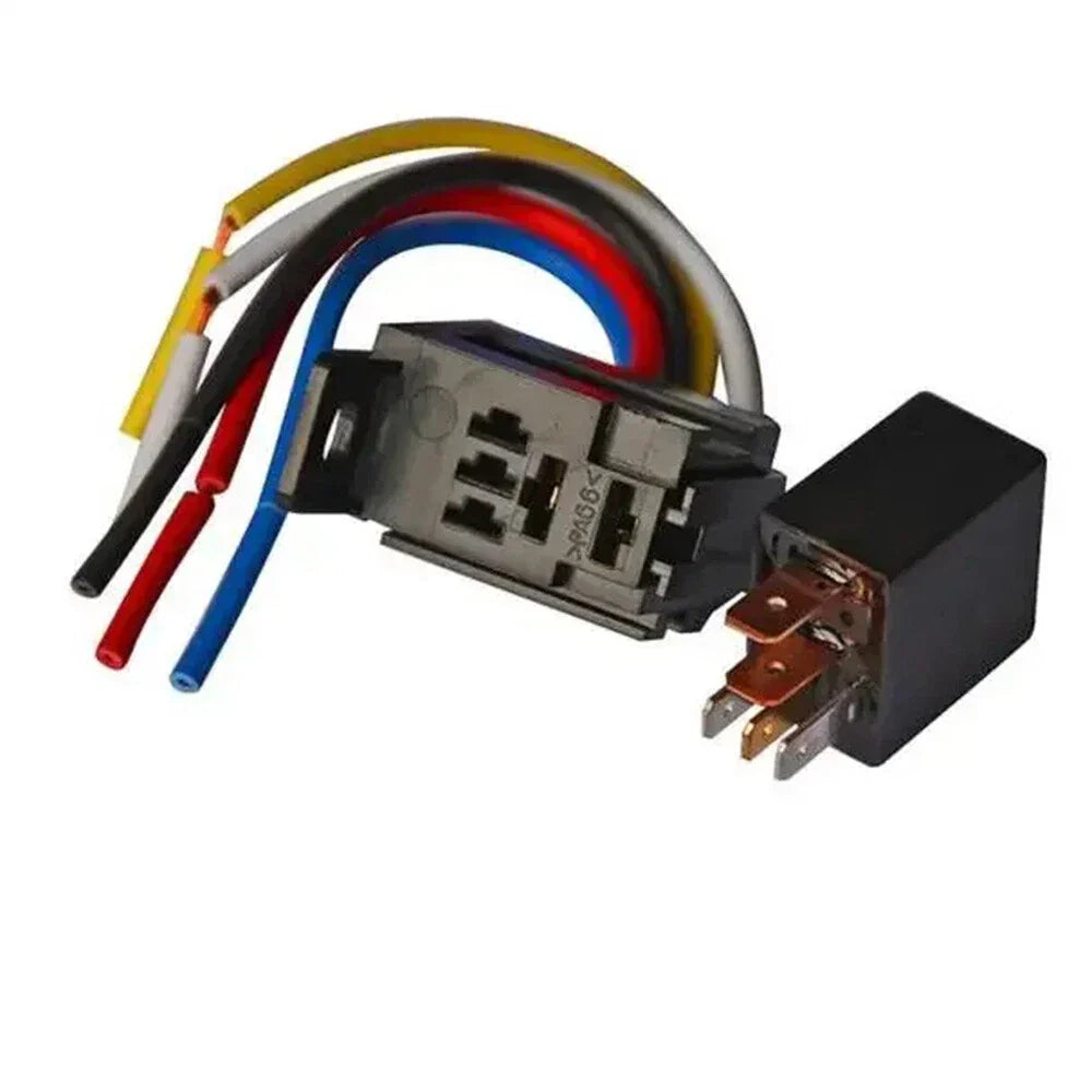 5pin 40A 12V Car Oil Pump & Air Conditioning Relay with Socket