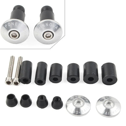 7/8" Handlebar End Weights Grips Cap Plugs for Dirt Bike Motor Silver