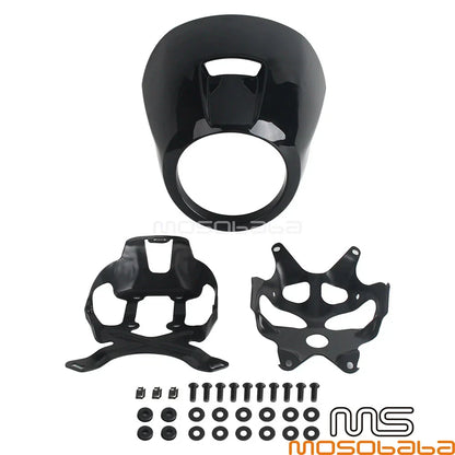 Black Headlight Fairing Windshield Cowl Cover for Harley Nightster 975 (22)