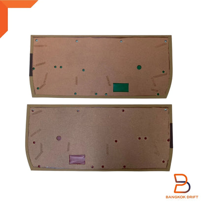 Brown Interior Door Panel Pair + Clips for Toyota Hilux Ute (78-83)