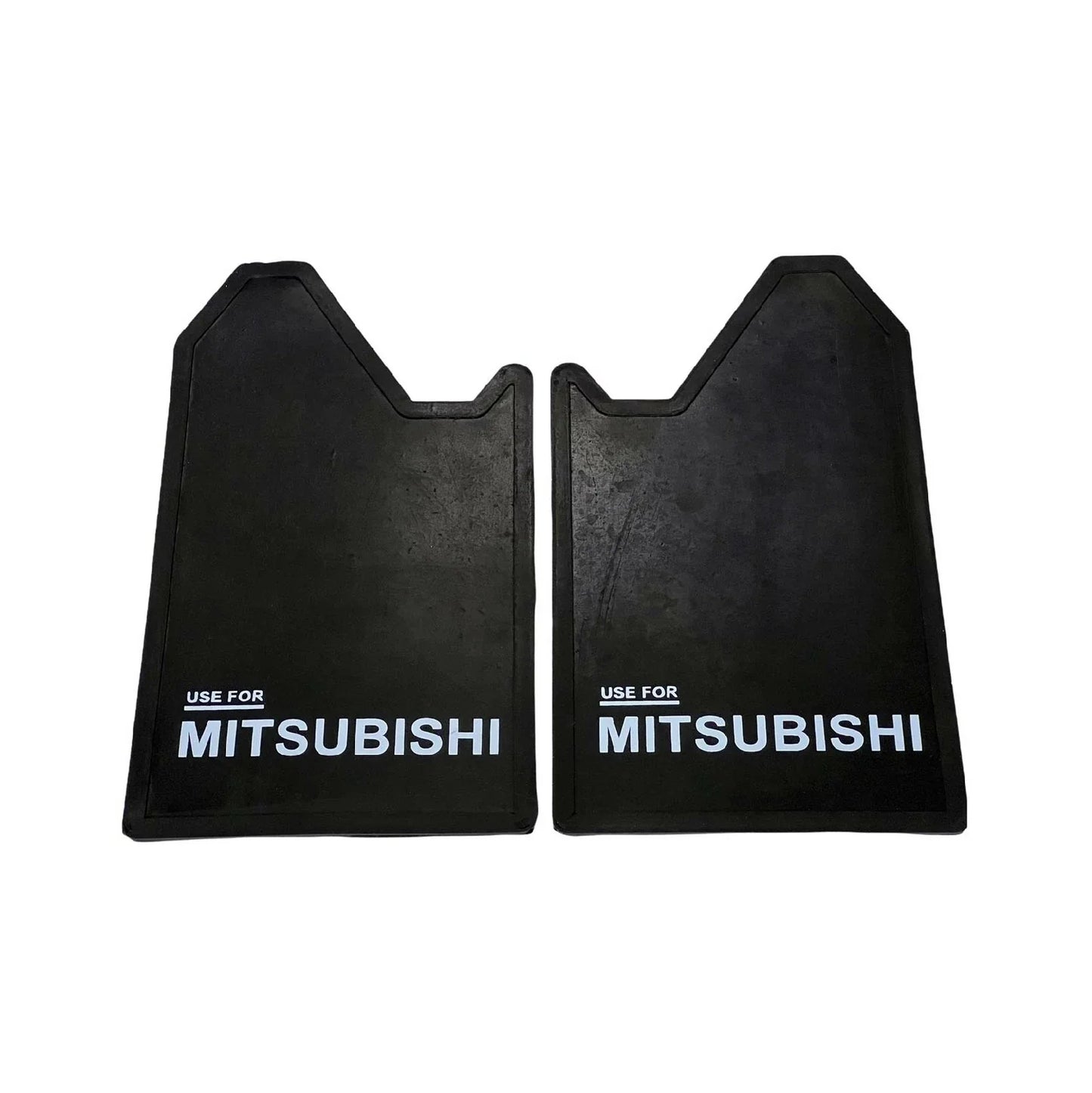 Mitsubishi 4WD 4X4 Off-Road Mud Flaps Splash Guards  Black Rubber