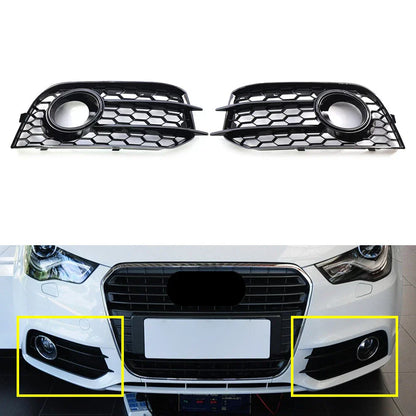 Fog Lamp Grill Cover for Audi A1 2010-2014 ( Gloss Black)
