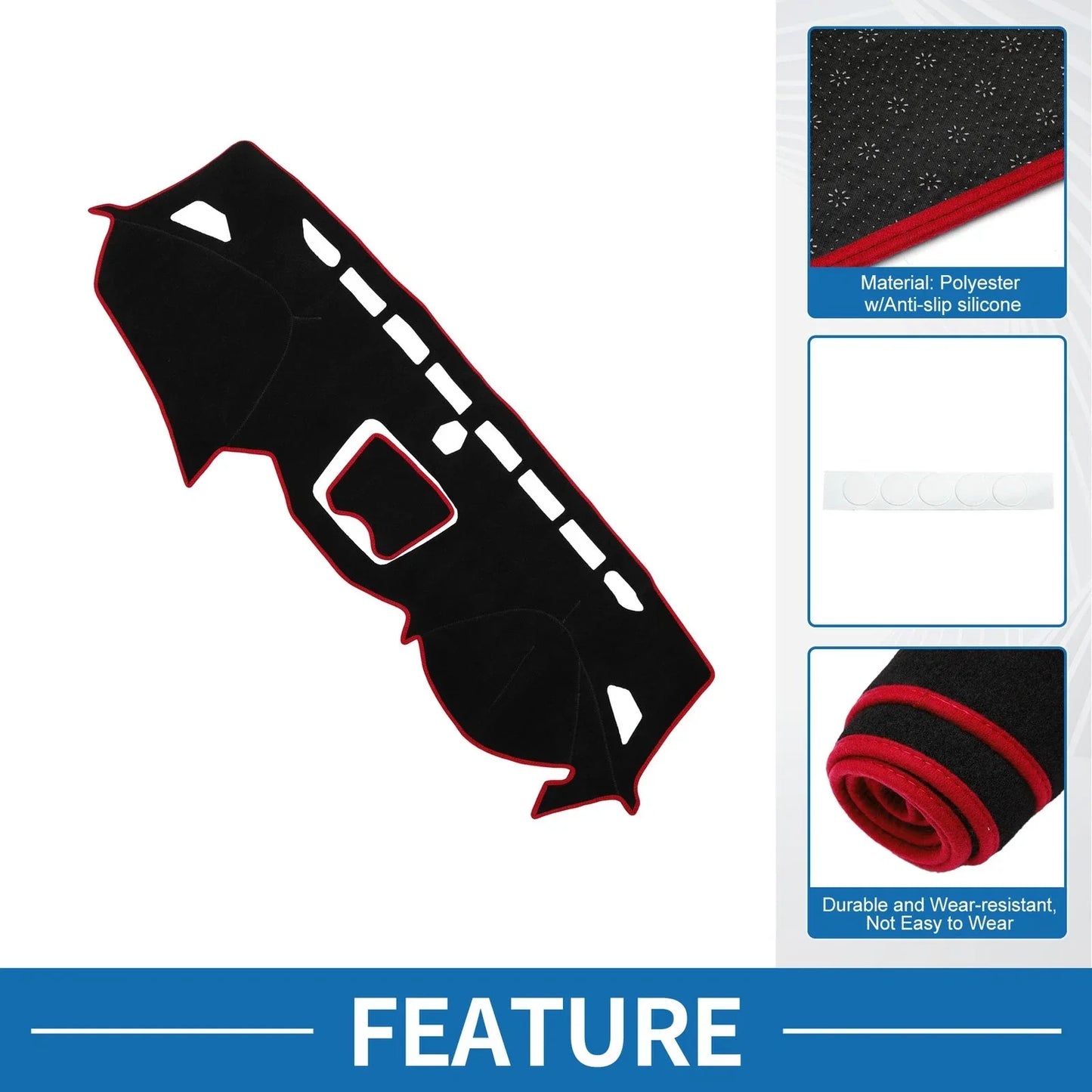 Dashboard Cover Mat for Hyundai Santa Fe Sport Sun Protector (2013-2019)