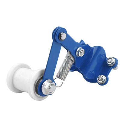 Blue & White Universal Bolt-On Chain Tensioner Roller Adjuster for ATV/Dirt Bike
