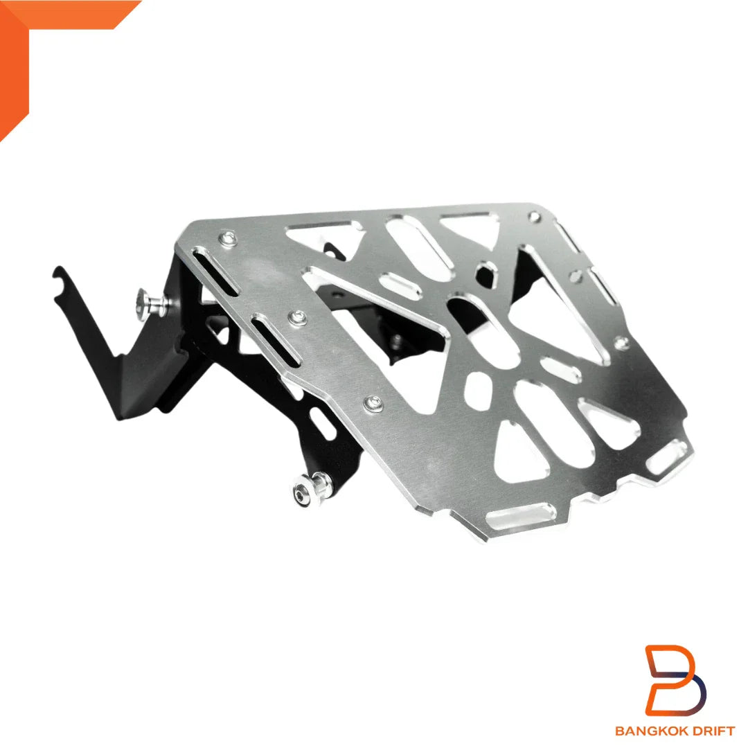 Silver Rear Luggage Rack Cargo Support for Honda Monkey 125 (2018-2023)