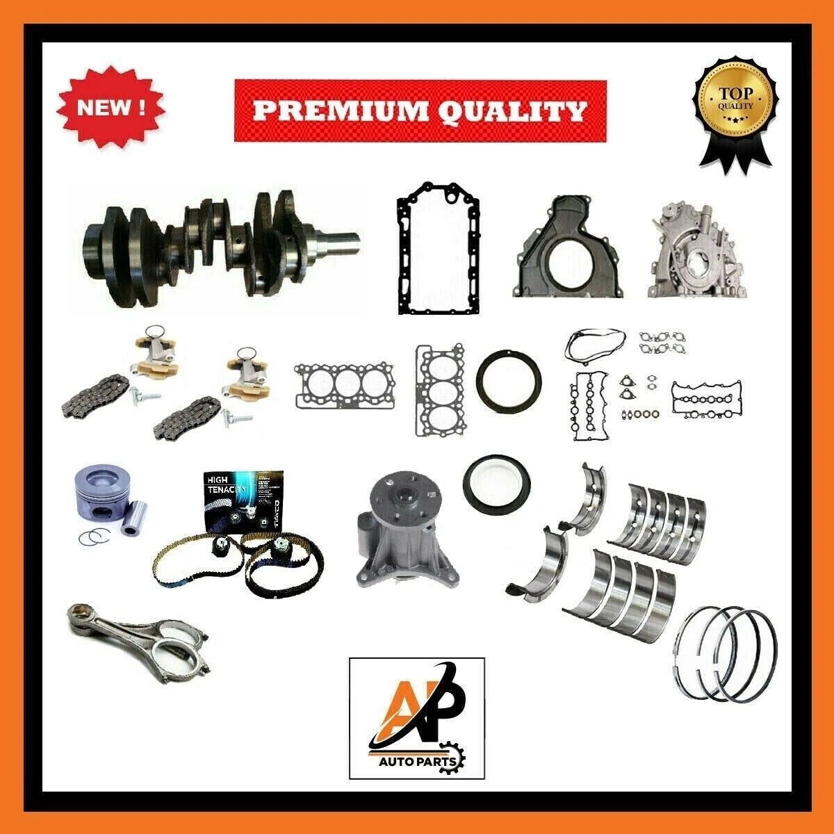 Crankshaft Engine Rebuild Kit Replacement for Jaguar Land Rover 3.0 306DT (2010–2019)