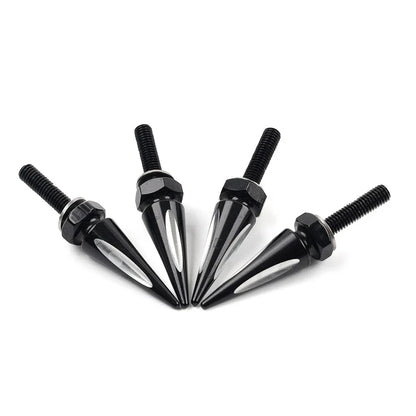 Windshield Spike Bolts 4 x Aluminum Black & White for Harley Road Glide (2015+)