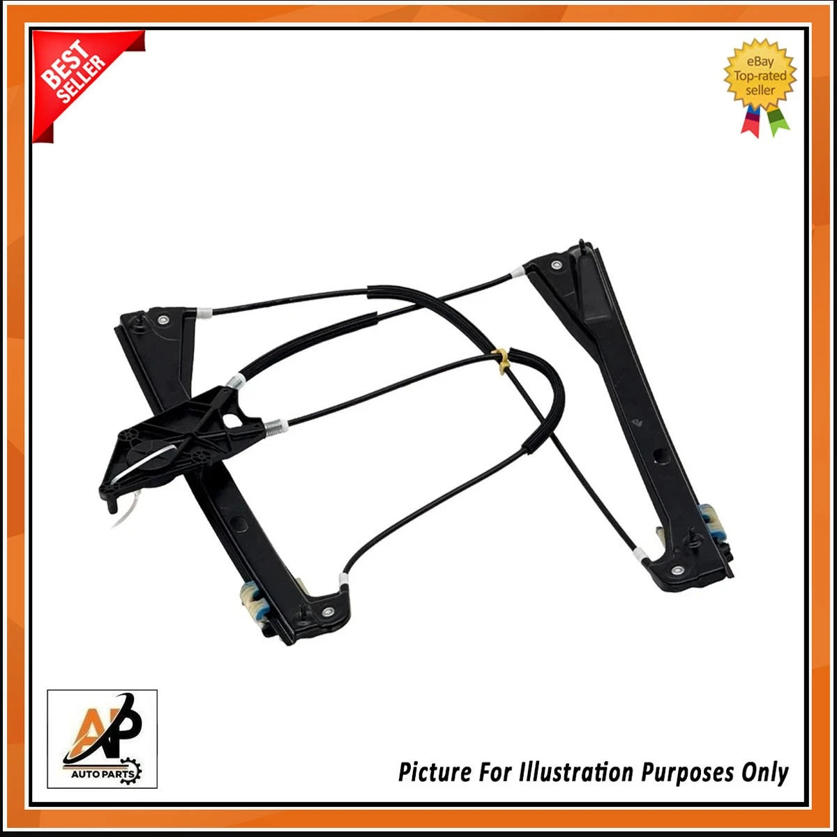 Front Right Window Regulator Mechanism for VW Polo Mk5 3-Door (2009–2017)