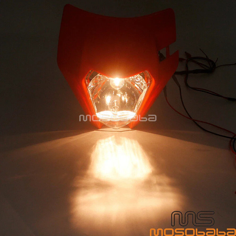 Universal Headlight Fog Light for Yamaha Honda Kawasaki MX Pit Bikes