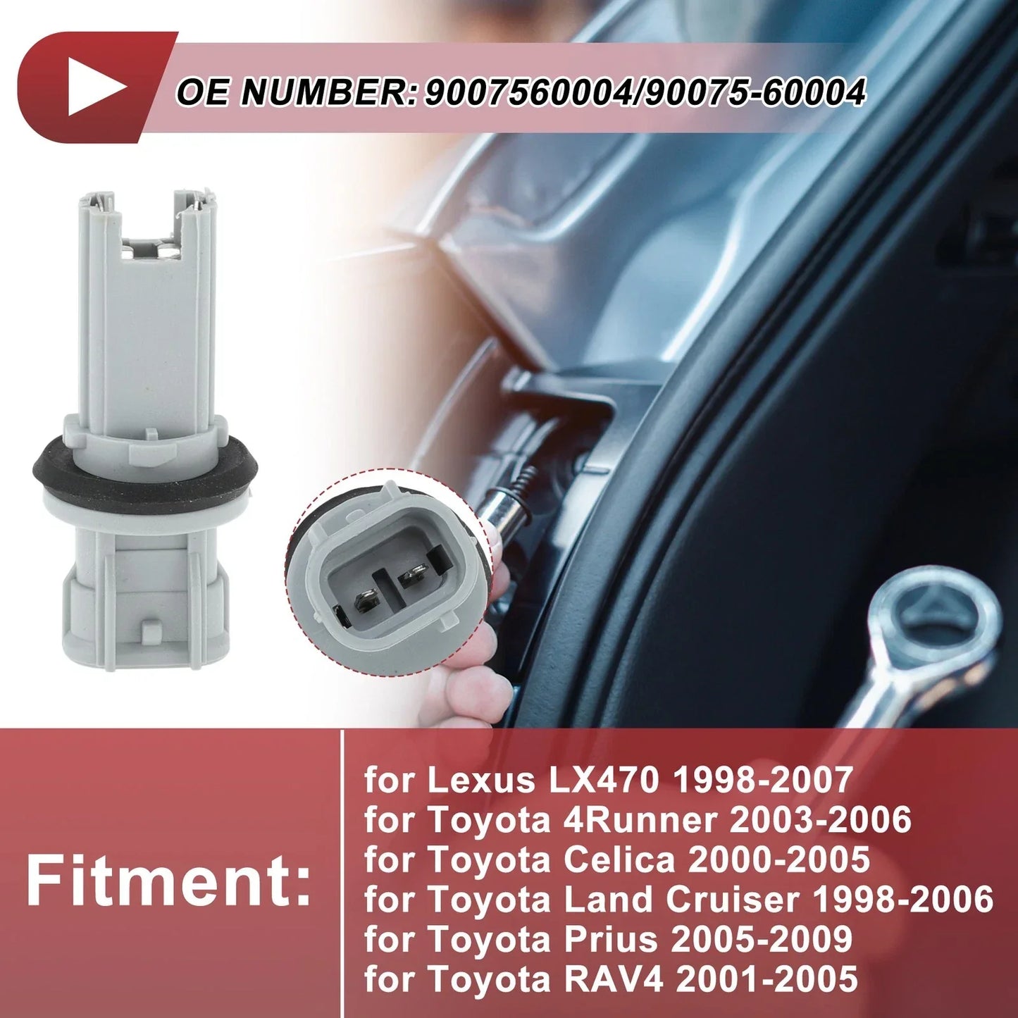 Turn Signal Light Socket for Lexus LX470 (1998-2007) 2 x Pins