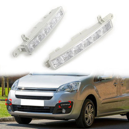 Daytime Running Lights for Citroen Berlingo, Peugeot 107, 308, Partner (2008-2018)
