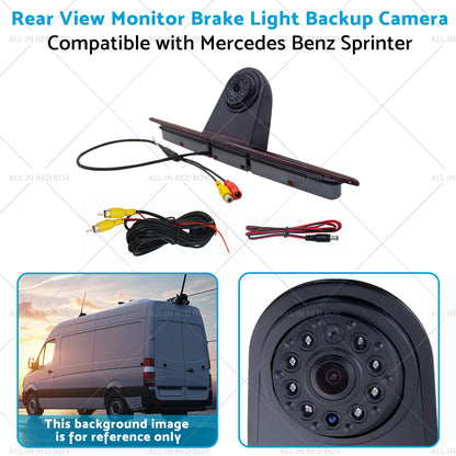 Rear View Brake Light Backup Camera for Mercedes Benz Sprinter (2007-2023)