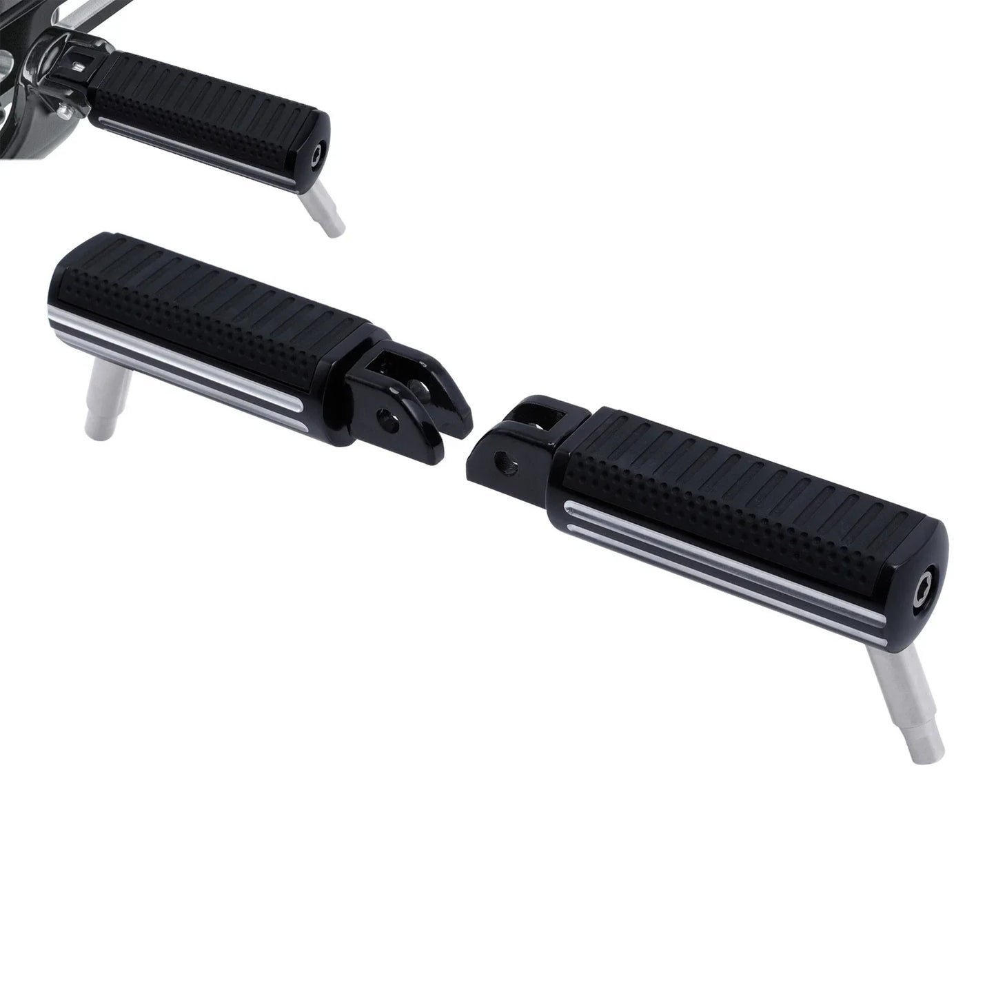Rider Driver Footpegs Pedals for Harley Fat Bob Low Rider (2018-2025)