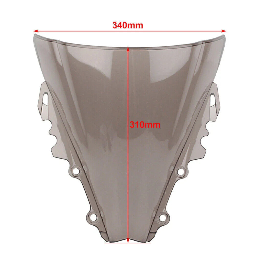 ABS Brown Double Bubble Windscreen for Yamaha YZF R6 R6R (2006-2007)