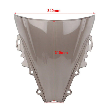 ABS Brown Double Bubble Windscreen for Yamaha YZF R6 R6R (2006-2007)