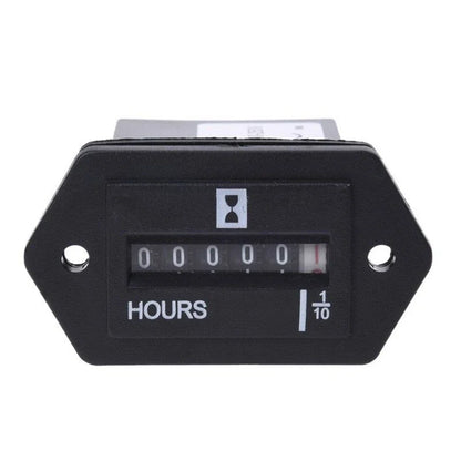 Gauge Hour Meter Black Mechanical Accessories for Engine Replacement