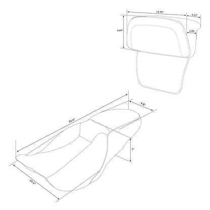 Seat & Backrest Pads for Harley Street Glide & Road Glide (2014-2023)