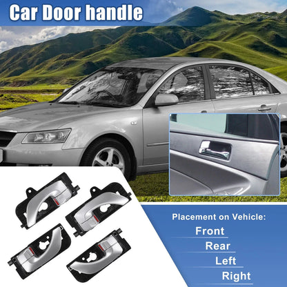 Set of 2 Front & Rear Interior Door Handles for Hyundai Sonata (2005-2008)