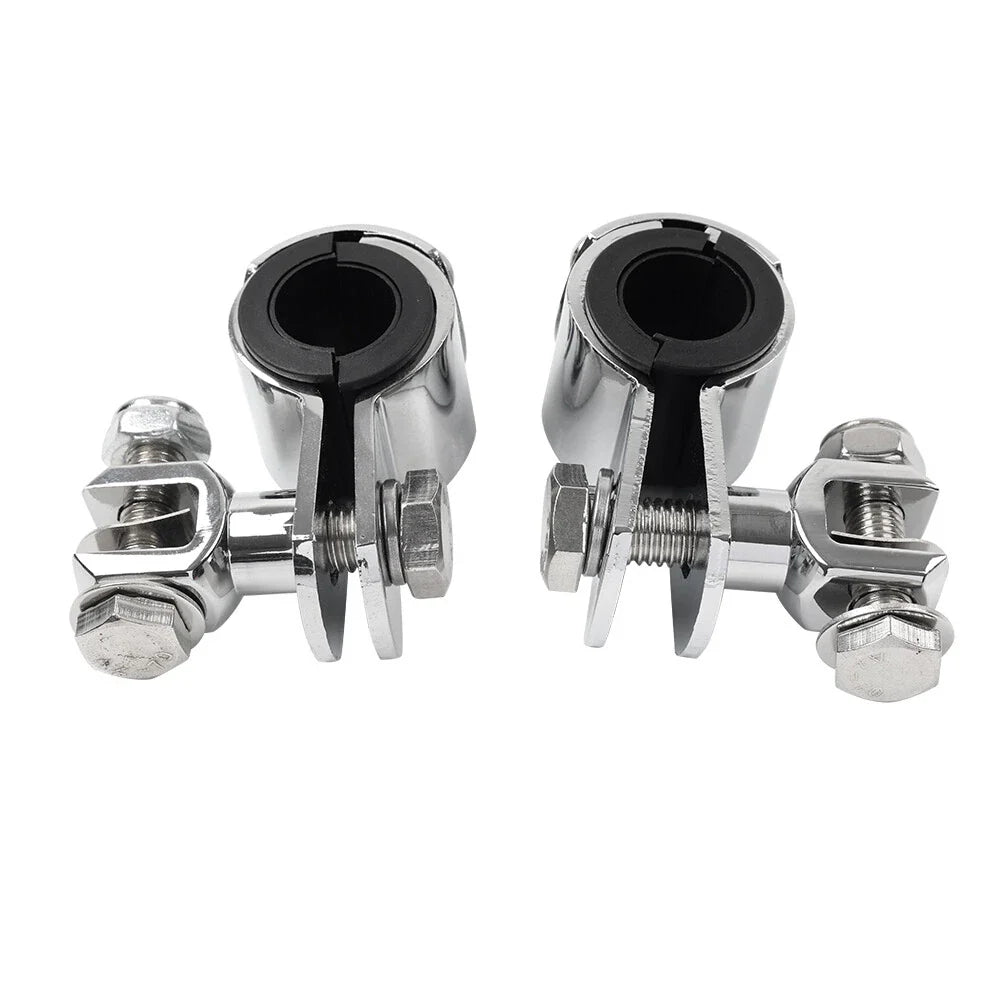 Highway Bar Foot Pegs Mount Clamps for Harley (1" 1.25")