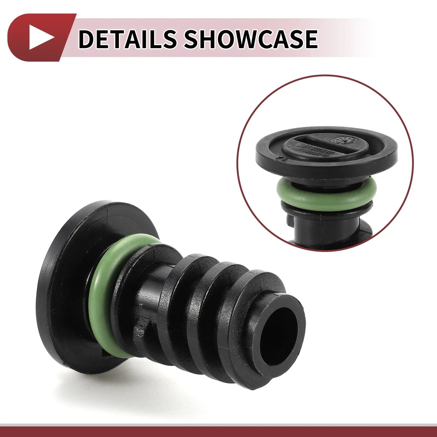 Rubber Oil Drain Plug Set for Mercedes-Benz C63 AMG (2016-2018)