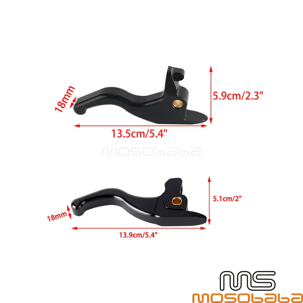 5.1'' Brake & Clutch Hand Levers Set for Harley Softail FLSS (2016-2023)