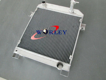 Aluminum Radiator + Fan for Jaguar MK2 2.5 & Daimler V8 (1962-1967)
