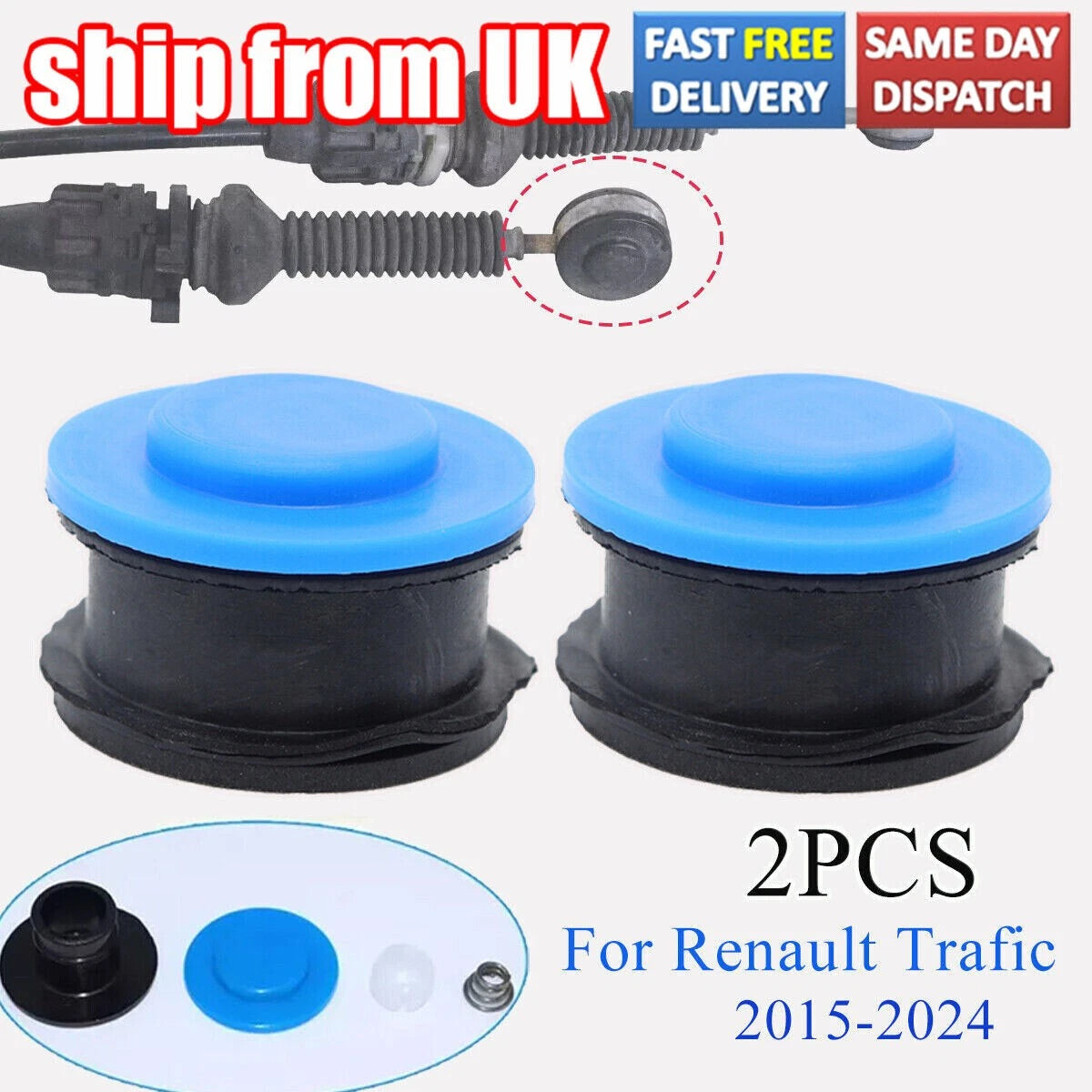 Gear Shift Cable Linkage Bushing Repair Kit for Renault Trafic III (2015–2024)