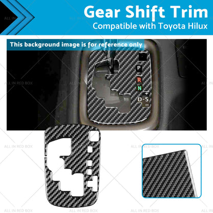 Carbon Fiber Gear Shift Sticker Trim for Toyota Hilux Revo (2015-2023)