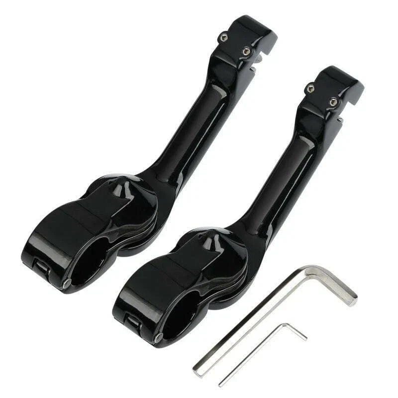 1-1/4'' Angled Engine Guard Foot Peg Mount for Harley Sportster