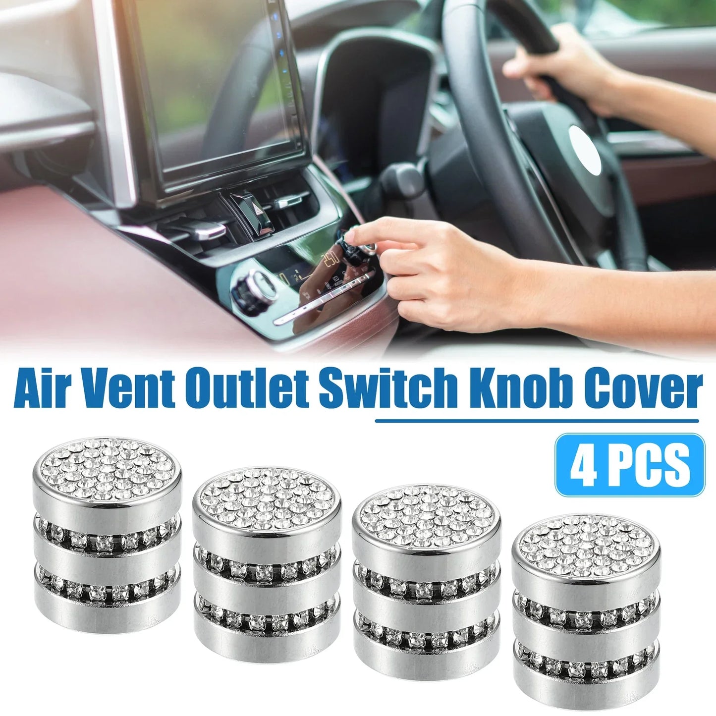 4pcs Air Vent Outlet Switch Lever Covers for Honda Civic (2022-2023)